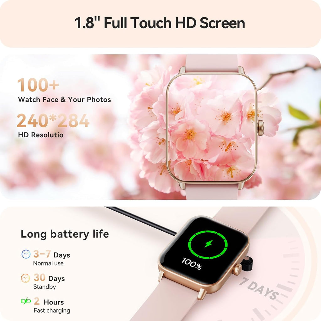 Reloj inteligente para mujer, Android y iPhone, Alexa integrado, IP...