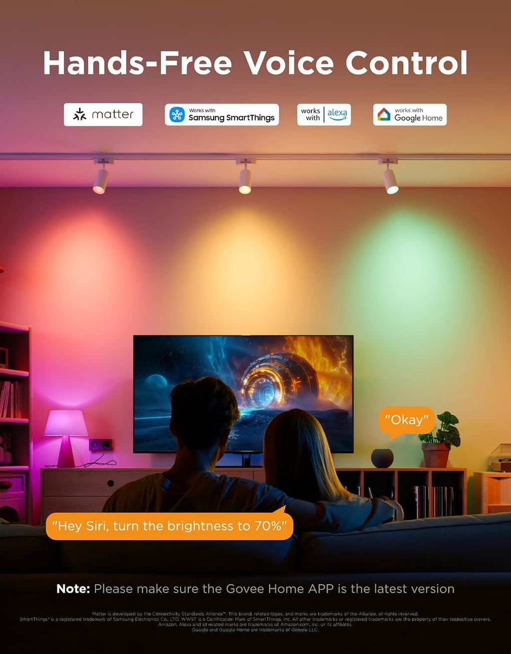 Govee Bombilla LED E12, bombillas inteligentes que funcionan con Ma...