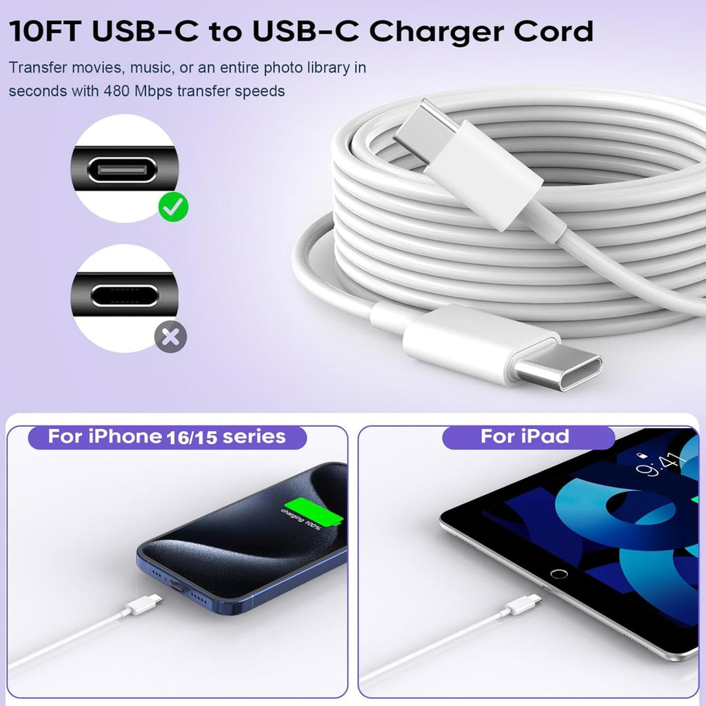 Cargador rápido para iPhone 17, cargador de pared de bloque de carg...