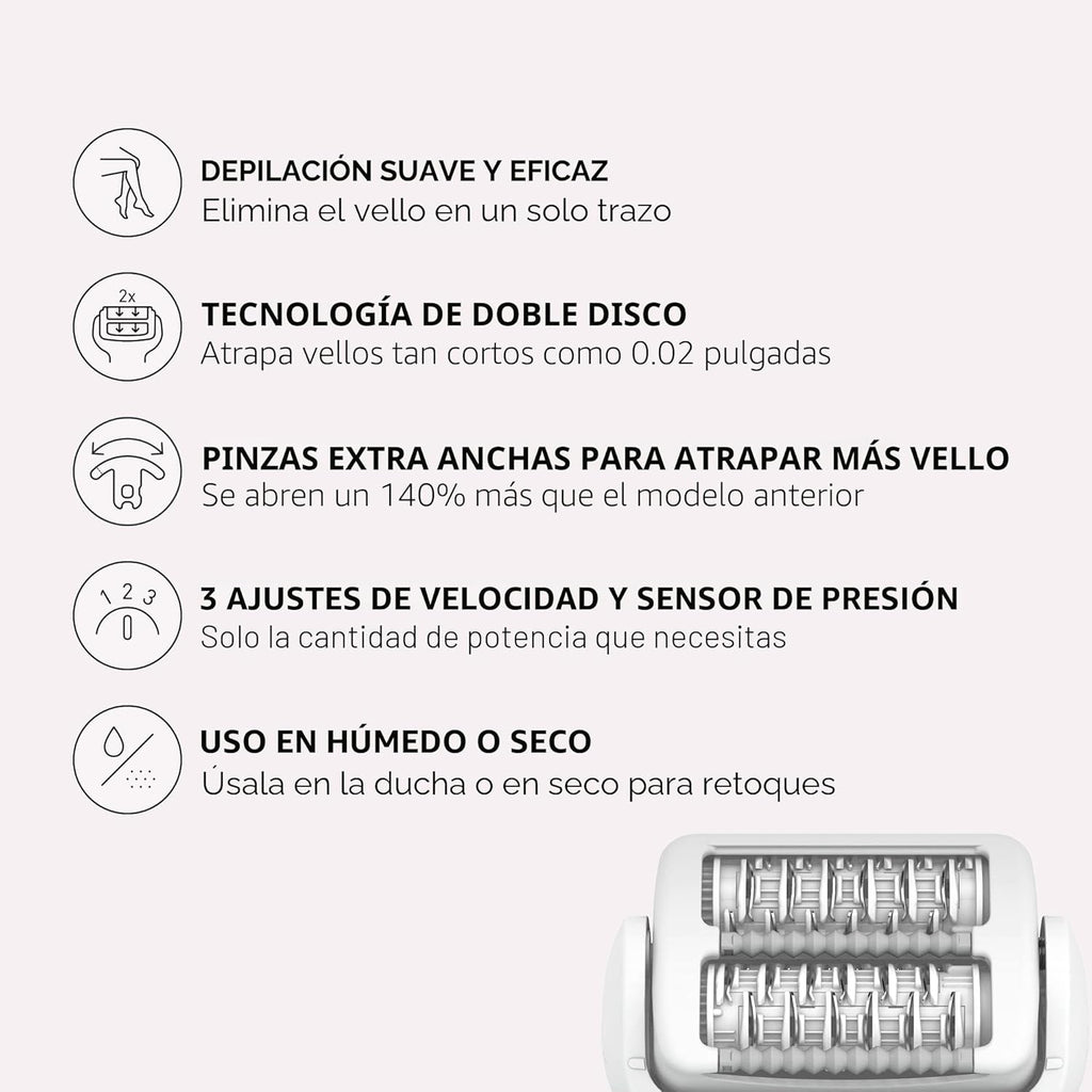 Panasonic Depiladora con tapa suave, herramienta de depilación eléc...