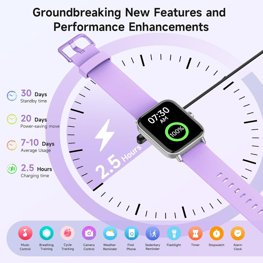 Gydom Relojes inteligentes para mujer para Android y iPhone, Alexa...