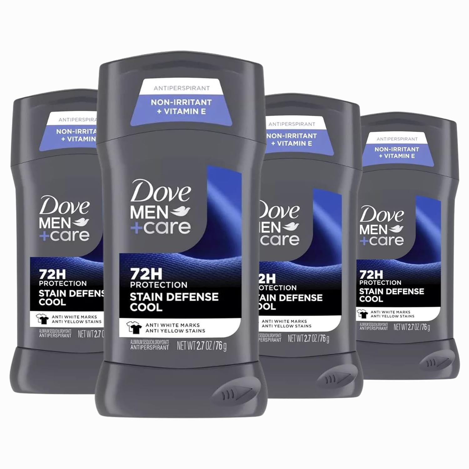 DOVE MEN + CARE Palo de desodorante 4 unidades Defensa contra manch...
