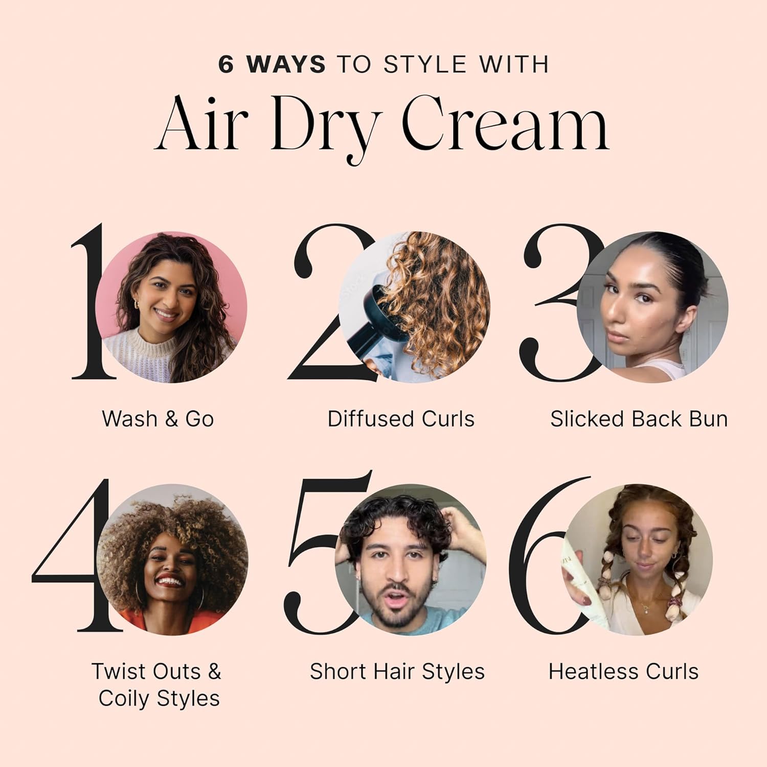 JVN No Heat - Crema completa de secado al aire, 13.5 onzas líquidas...