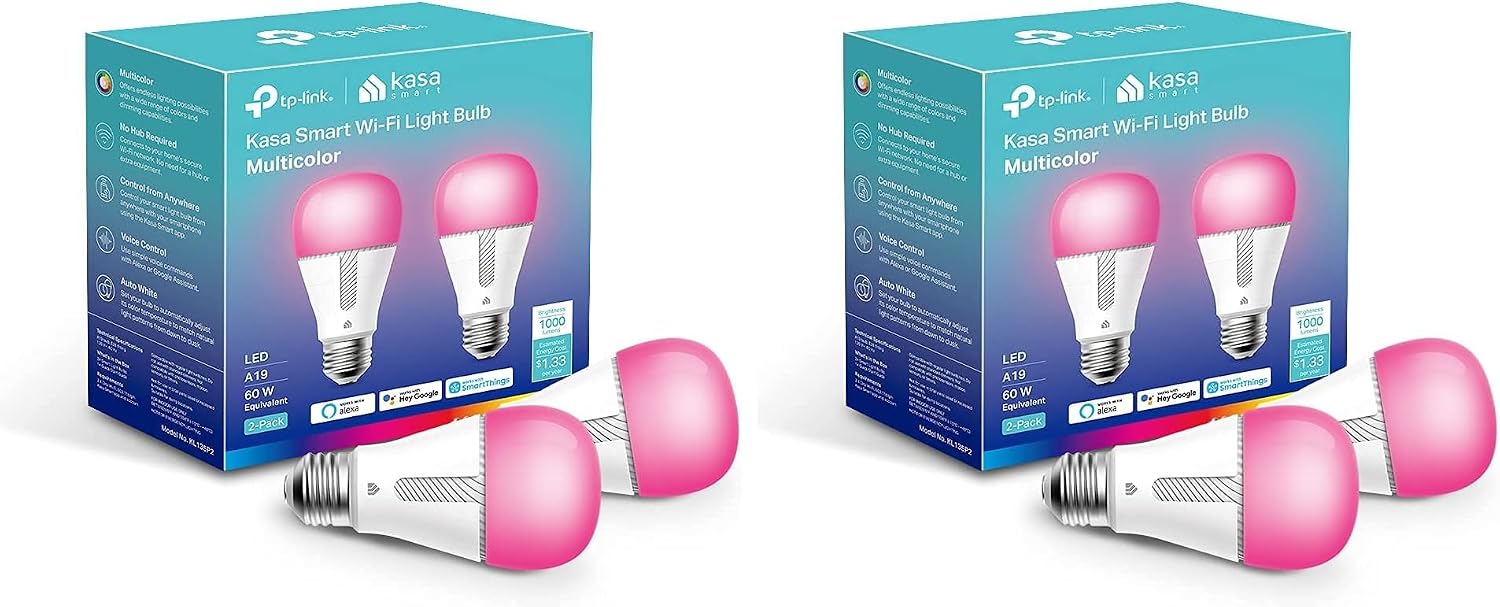 Kasa Smart Foco, bombilla inteligente WiFi regulable de 1000 lúmene...