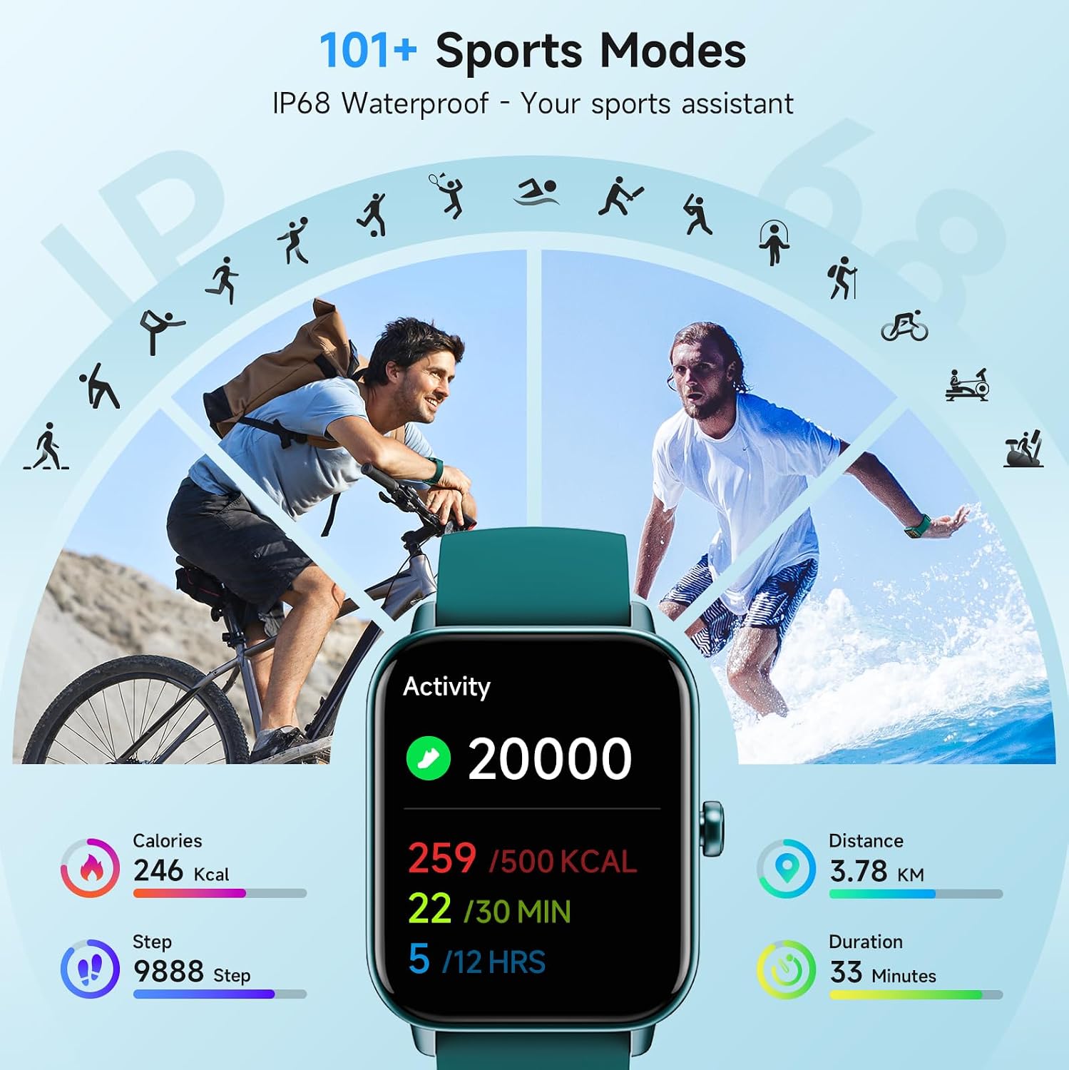 Reloj inteligente para mujer, Android iPhone, Alexa integrado, relo...