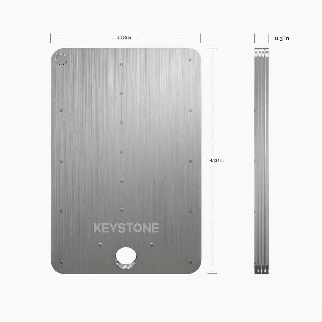 KEYSTONE Almacenamiento de semillas criptográficas, cartera de meta...