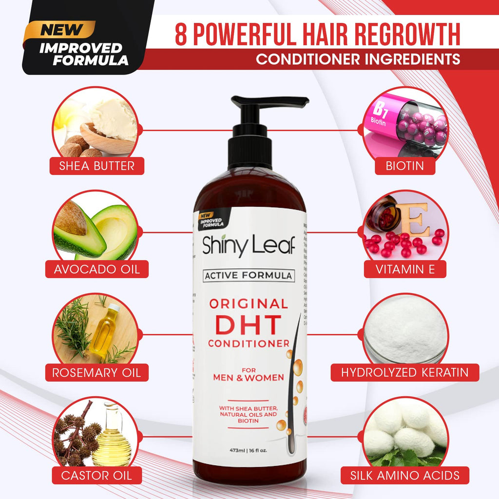 DHT Blocker Champú y acondicionador para pérdida de cabello con bio...