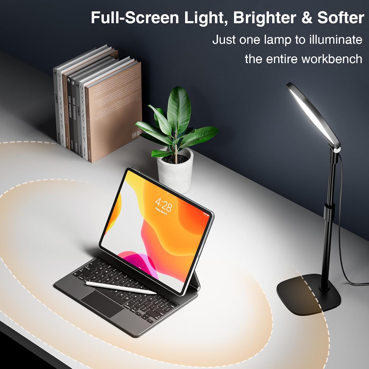 Iluminación Zoom para computadora, iluminación de escritorio ajusta...