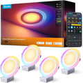 Govee Matter RGBIC - Iluminación empotrable inteligente de 6 pulgad...