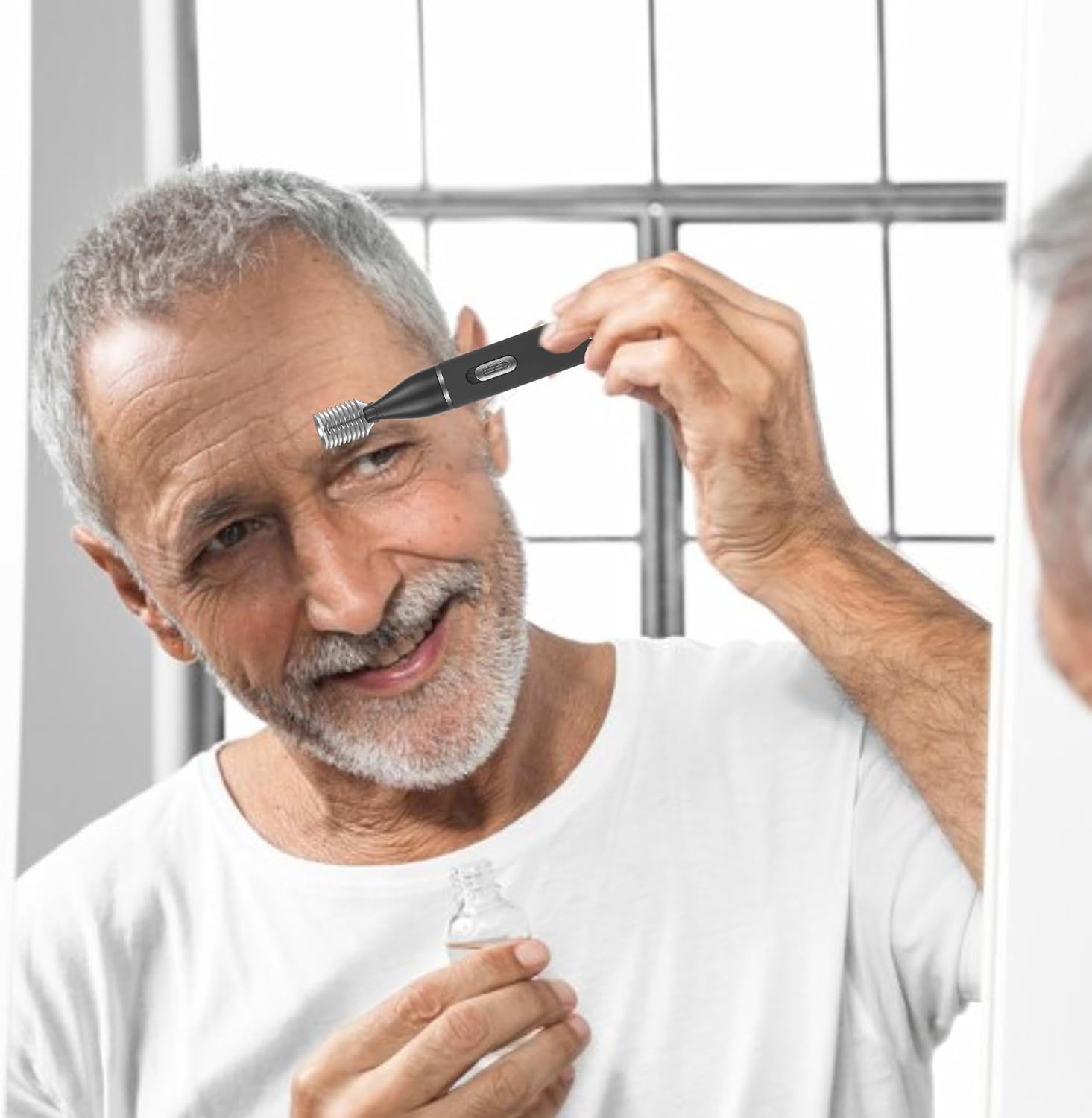 ULAIDO Recortadora de pelo de nariz para hombres y mujeres, sin dol...