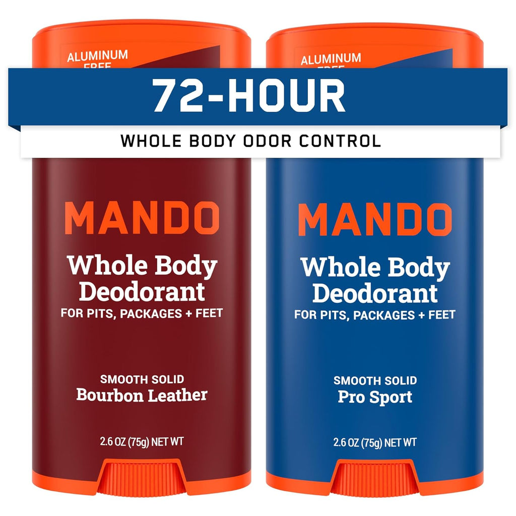 Mando Desodorante para todo el cuerpo para hombres - Barra sólida s...