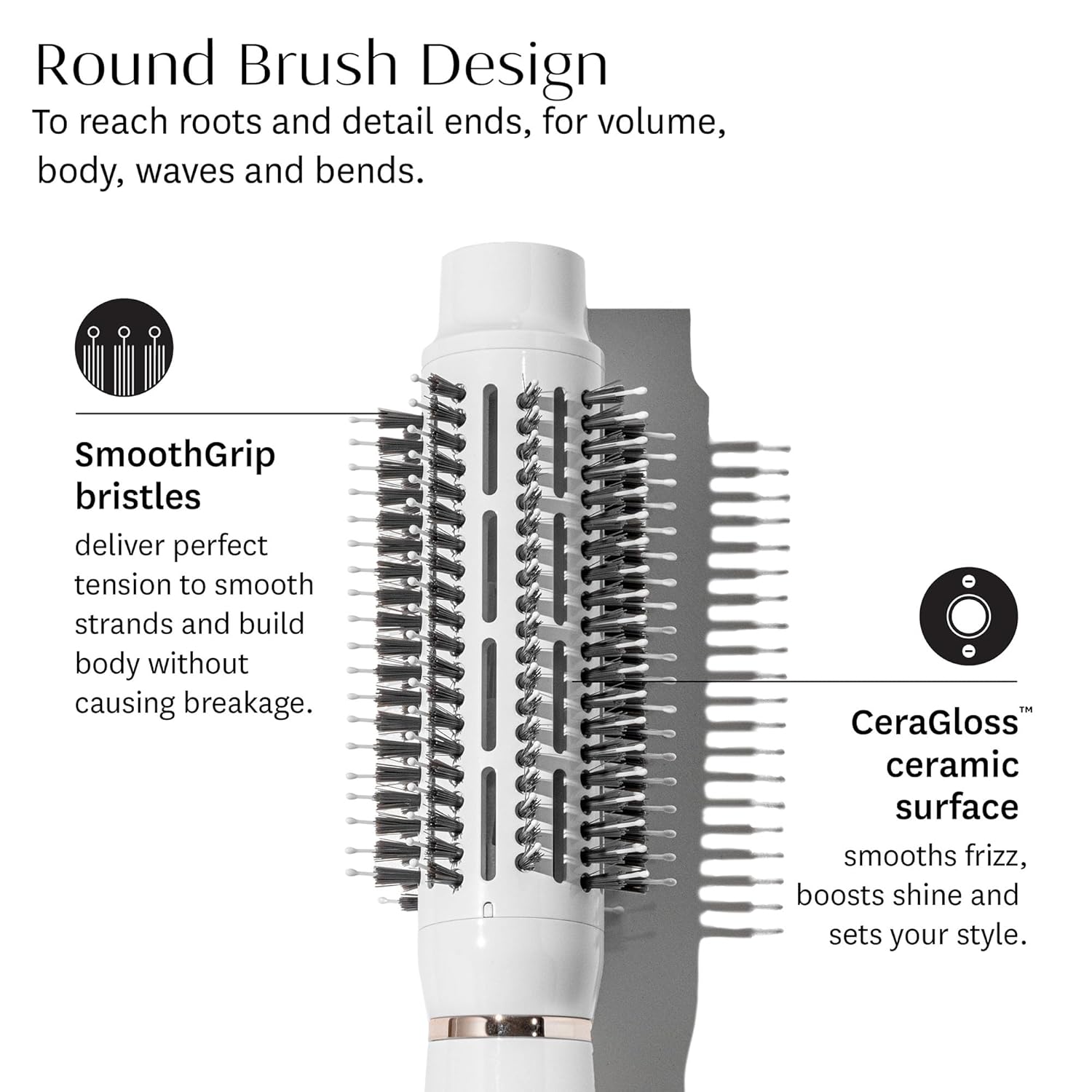 T3 AireBrush Cepillo secador de cabello alisador y voluminizador de...