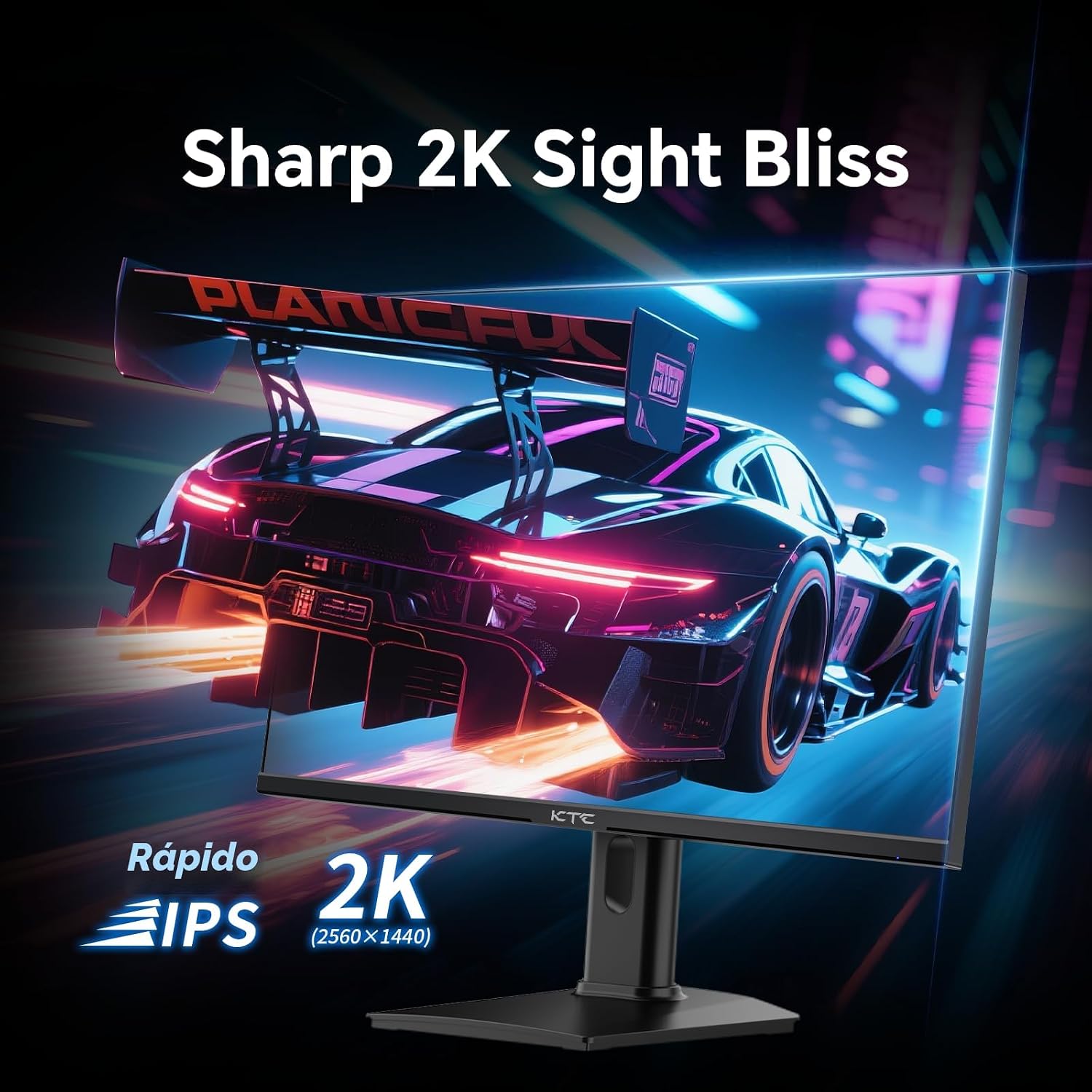 KTC Monitor de juegos QHD de 24 pulgadas 180Hz, monitor de computad...