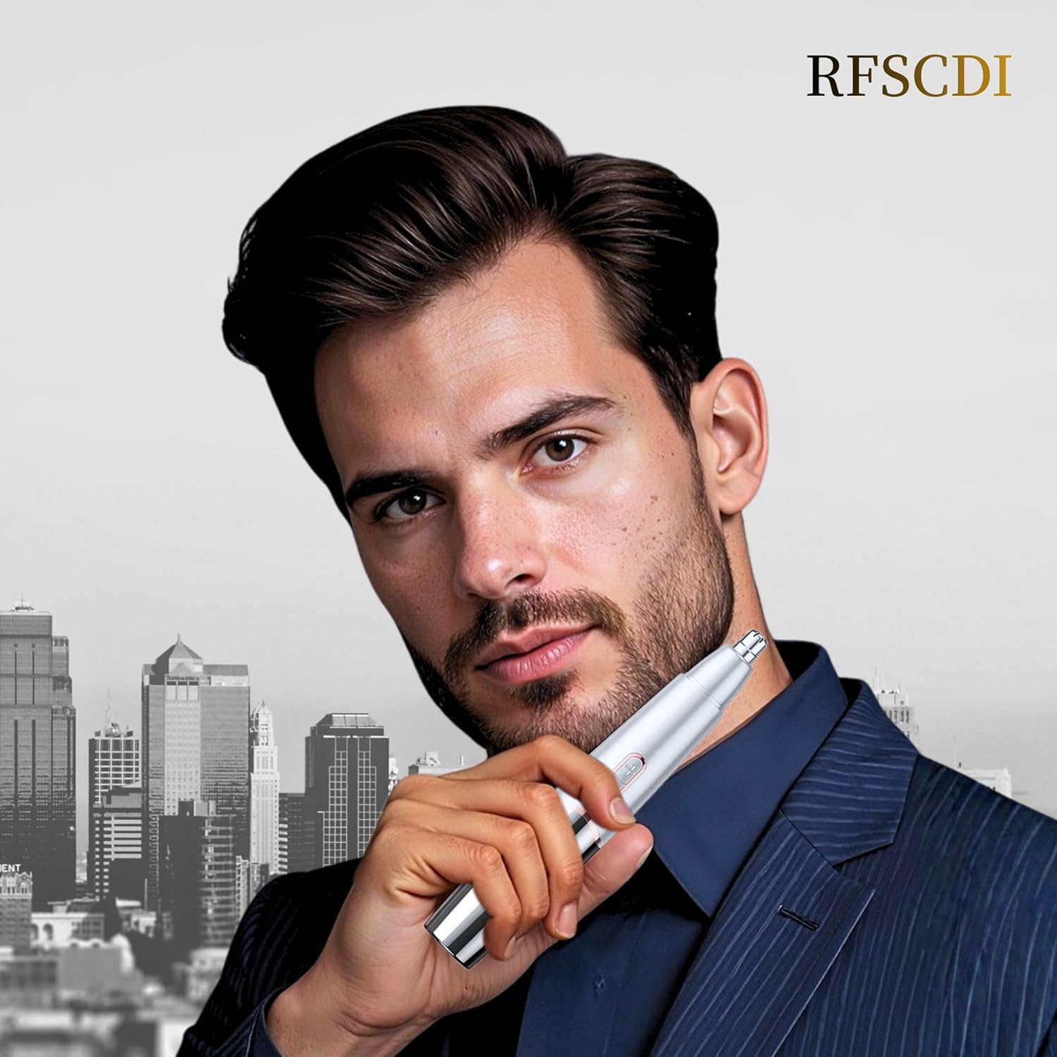RFSCDI Recortadora de vello recargable 5 en 1 para nariz y orejas,...
