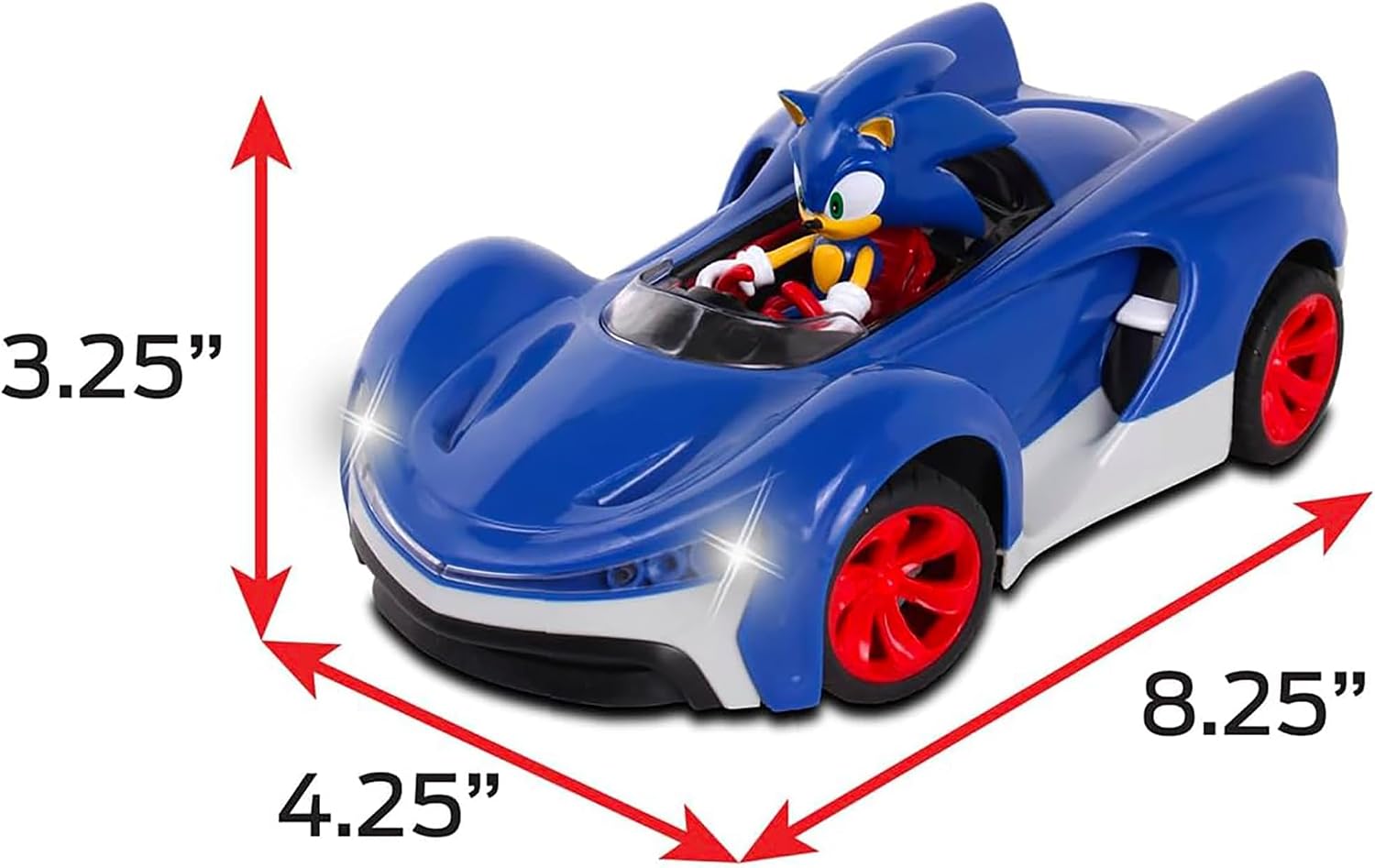 NKOK Team Sonic Racing - Auto de juguete con control remoto de 2.4...