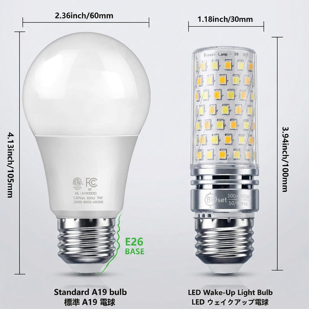 JUXLamp Bombilla de alarma de luz LED inteligente con simulación de...