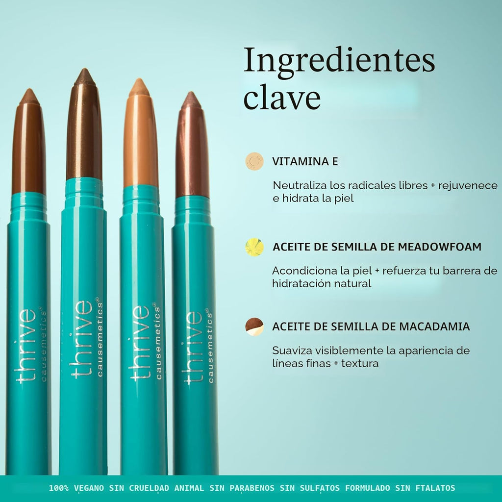 Thrive Causemetics - Brillante iluminador de párpados en barra para...