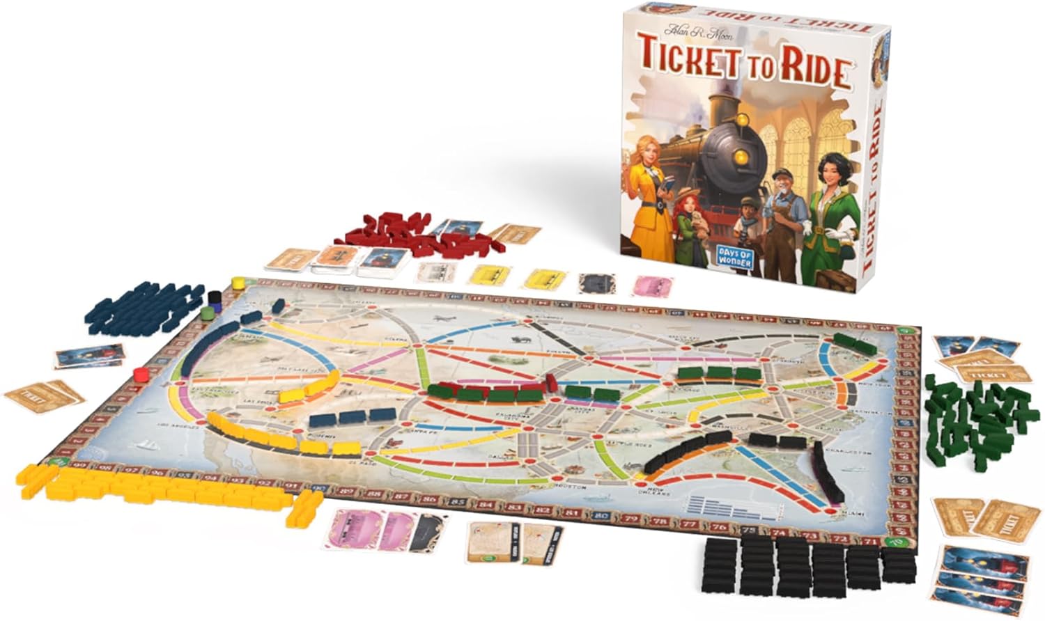 Juego de mesa Ticket to Ride de Asmodee (Actualización 2025) - Una...
