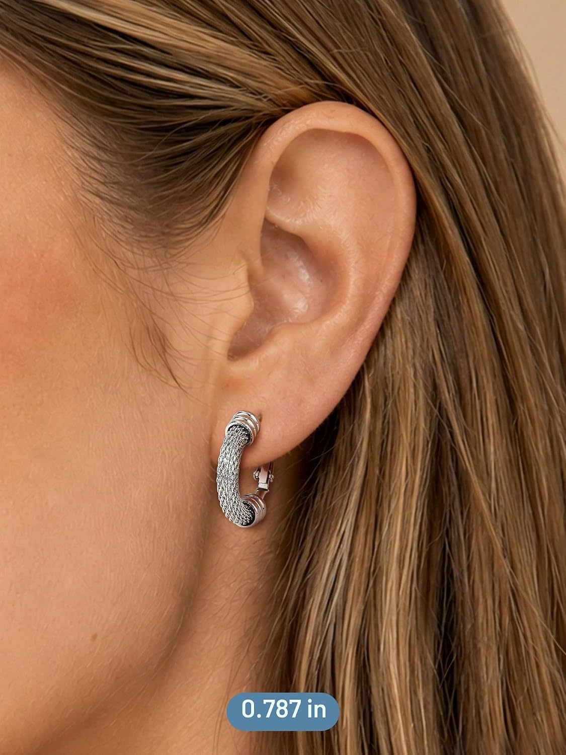 PROSTEEL 12\/16\/24\/32\/40 Pulgadas Aretes de Aro Gruesos para Muj...