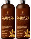 Juego de champú y acondicionador de aceite de ricino para el crecim...