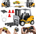 Mini camión RC, juguete de carretilla elevadora RC a escala 1:64, v...