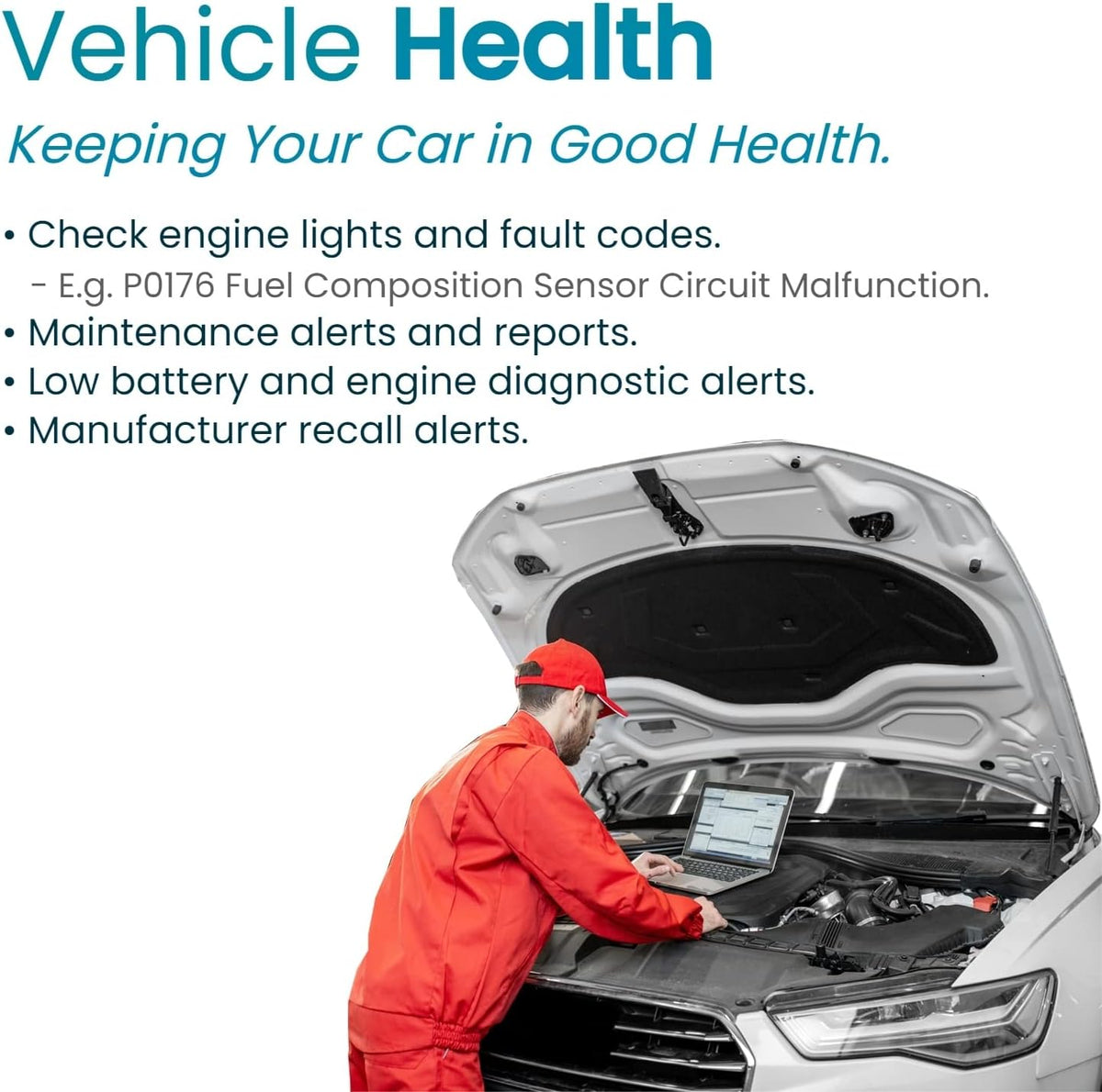Vyncs enlace OBD conectado para auto sin pago mensual, GPS de auto...