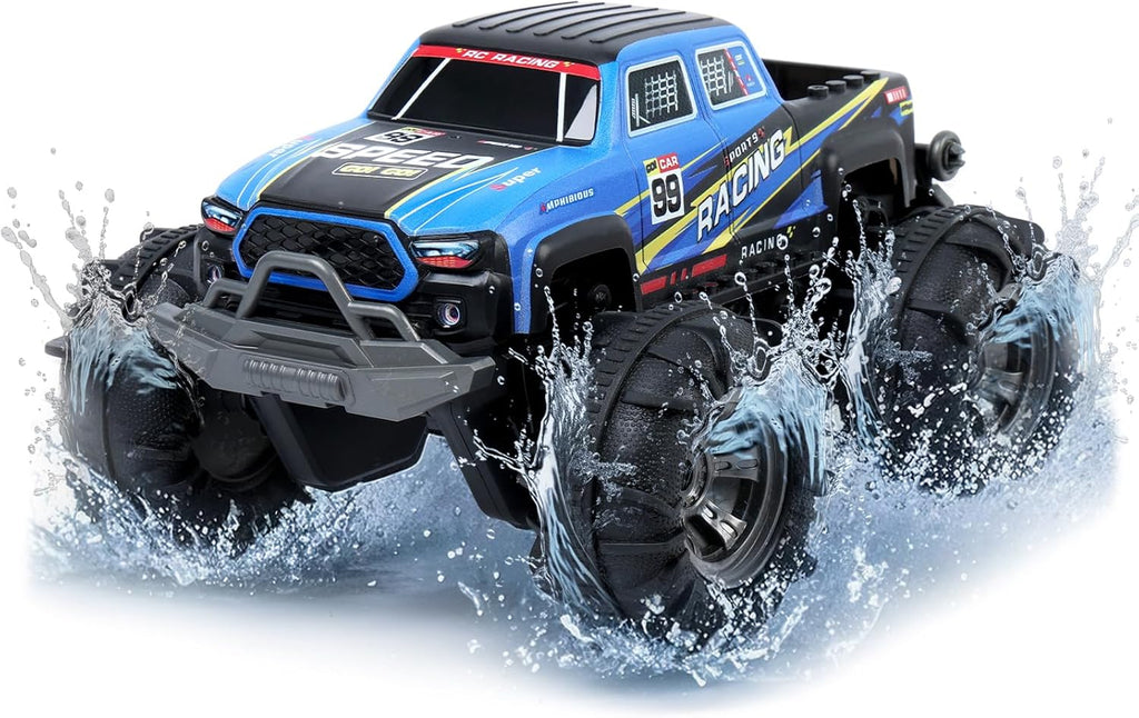 QXHOL - Camión monstruo impermeable RC con gesto, vehículo de contr...