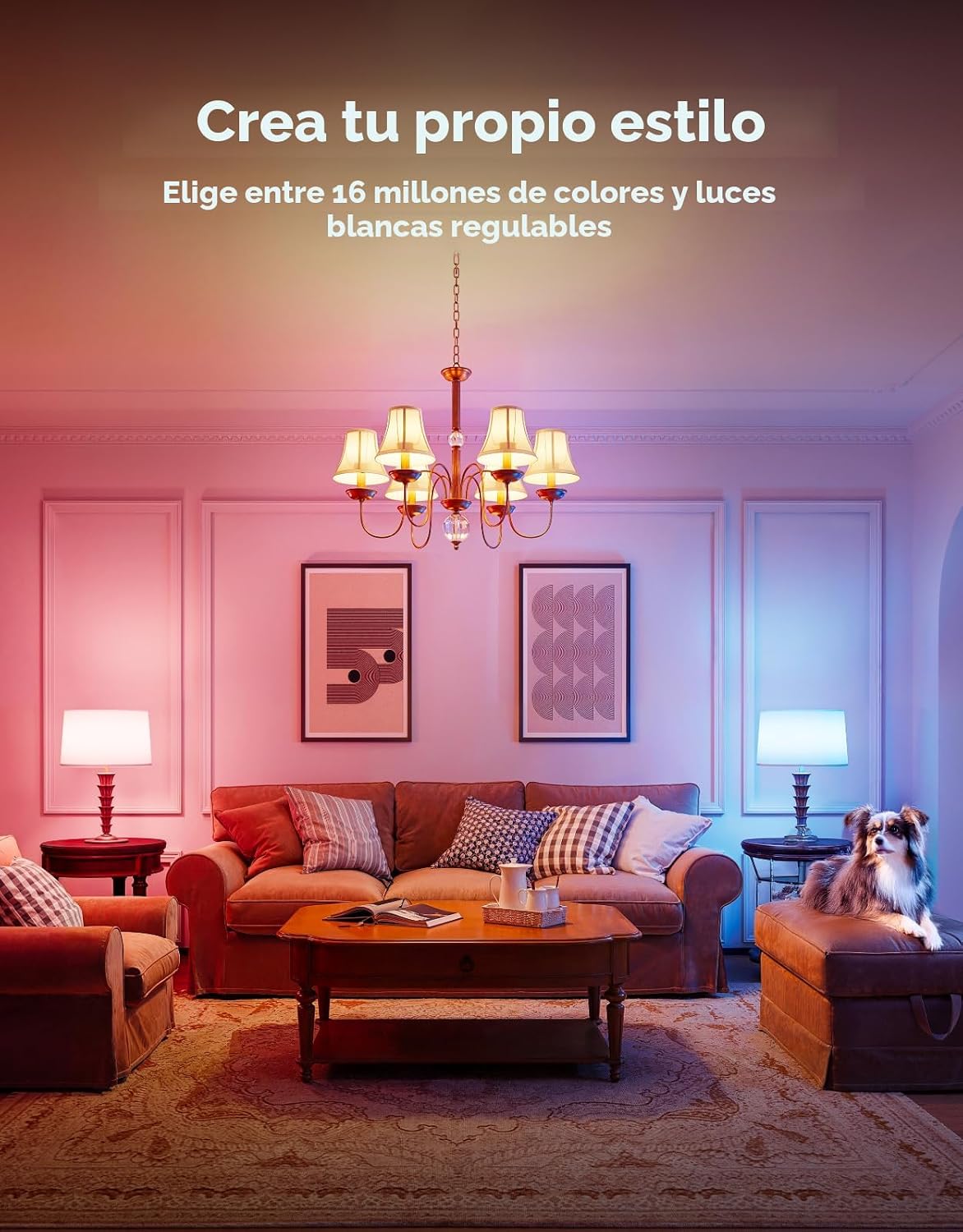 Govee Bombilla LED E12, bombillas inteligentes que funcionan con Ma...
