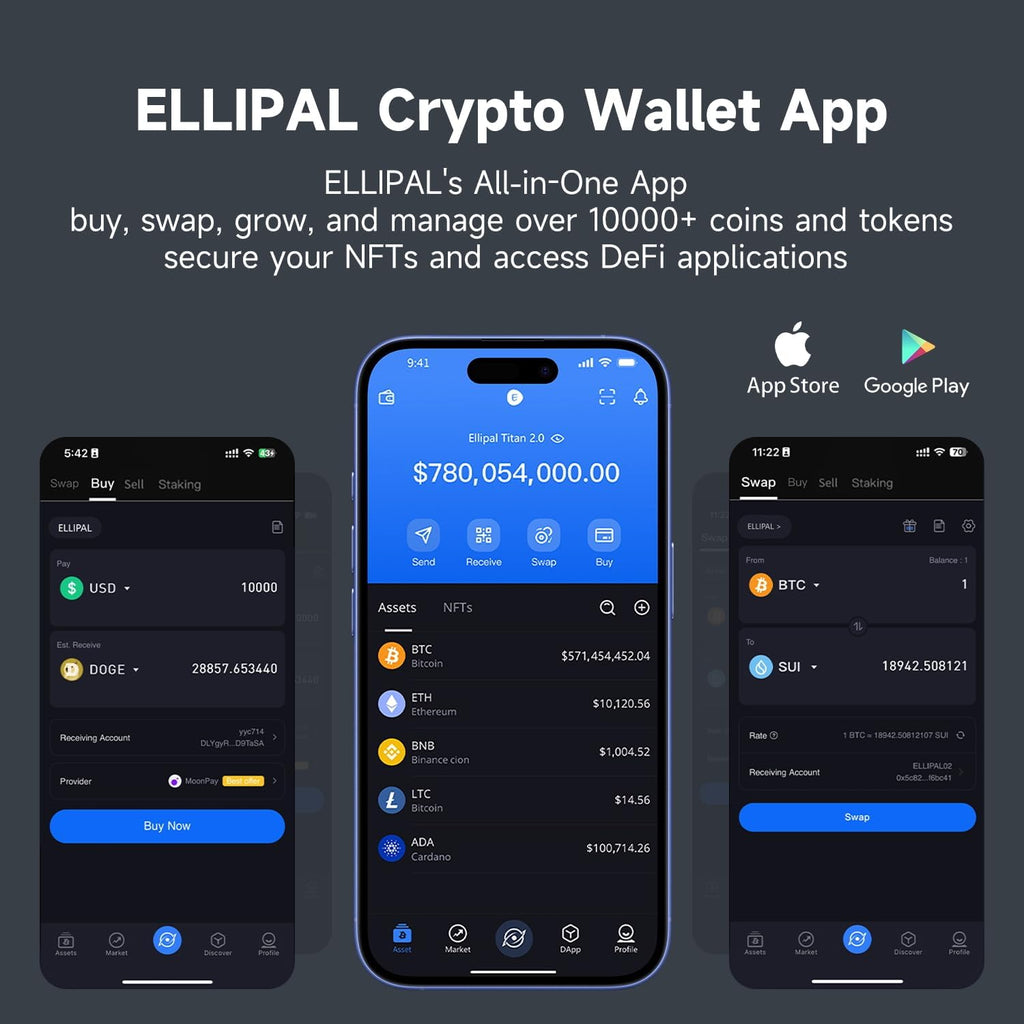 ELLIPAL X Card DUO - Tarjeta de respaldo de frase semilla X Starter...