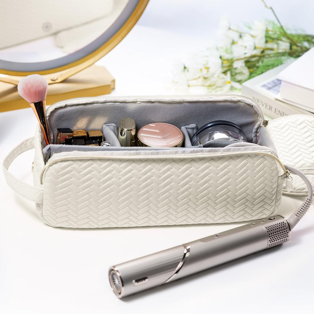 ELCUPA Bolsa de viaje grande para herramientas para el cabello comp...