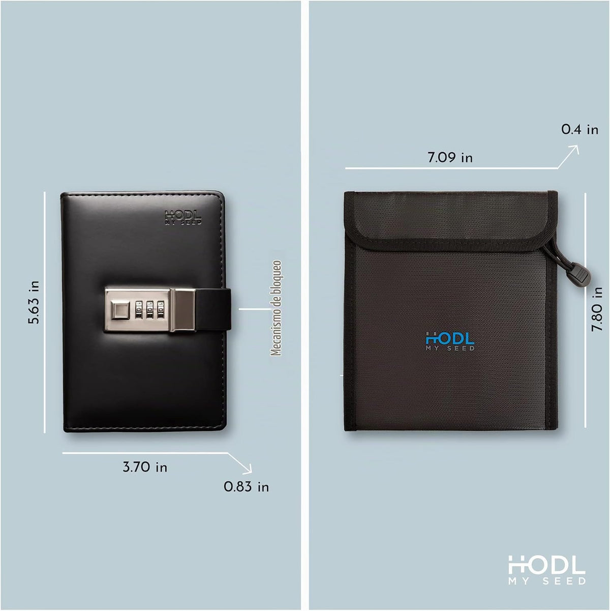 HODL My Seed Crypto Seed - Cuaderno de almacenamiento de frases par...