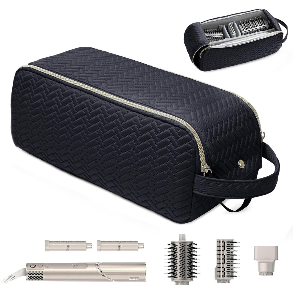 ELCUPA Bolsa de viaje grande para herramientas para el cabello comp...