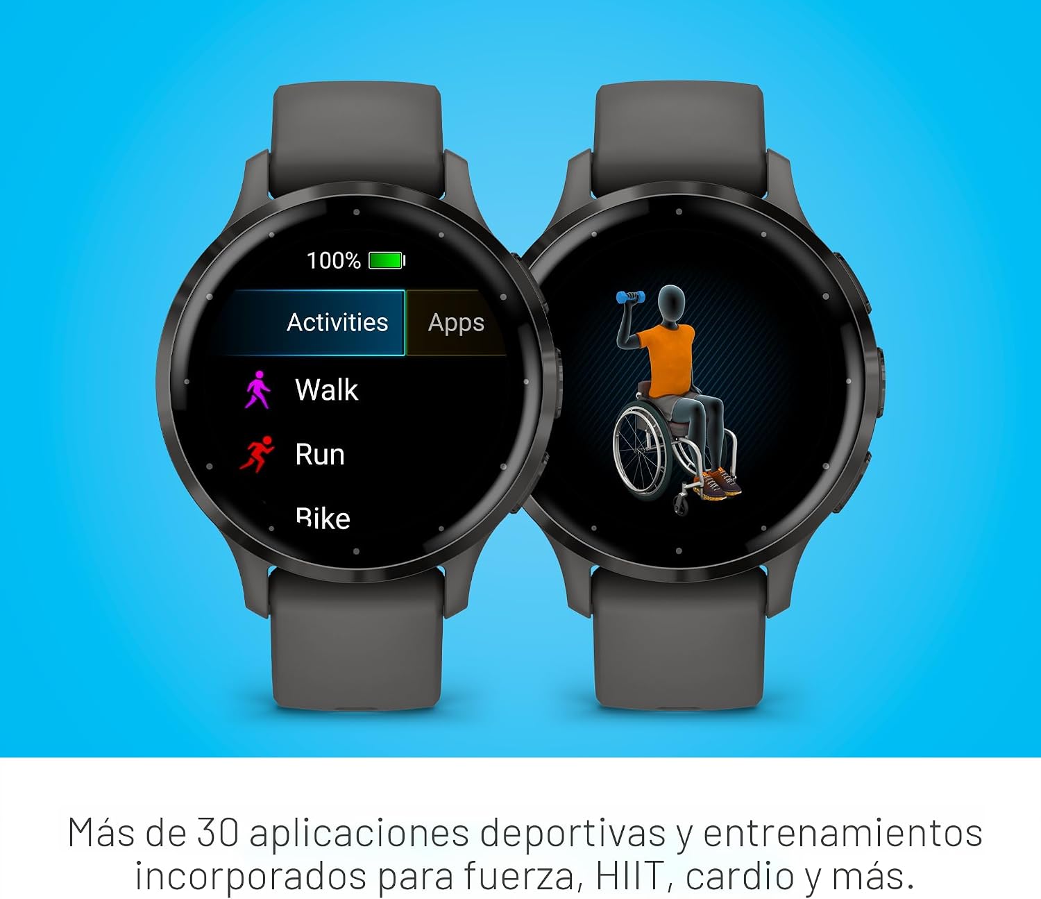 Garmin Venu 3S, reloj inteligente con bisel de acero inoxidable col...