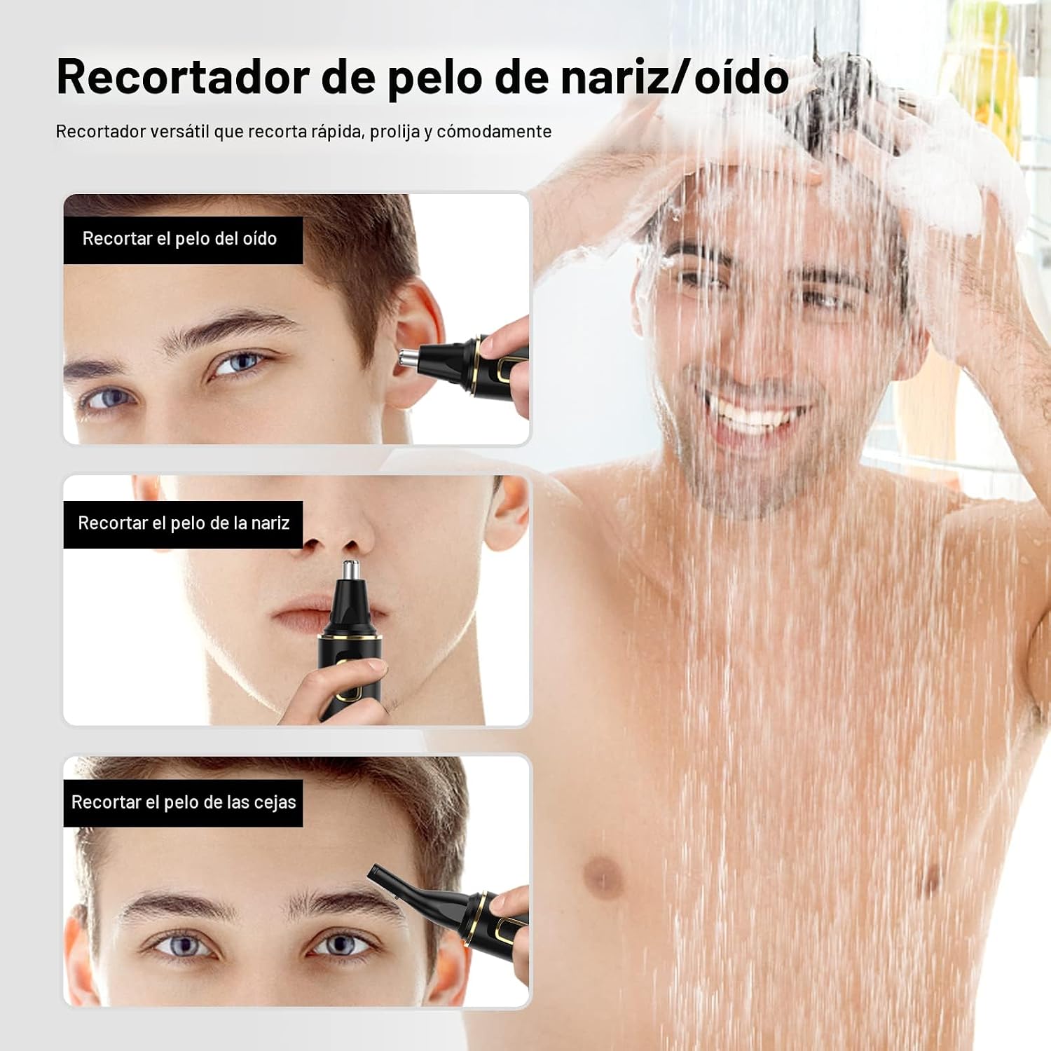 XOOMRSCP Recortadora de pelo de nariz para hombres, recortadora de...