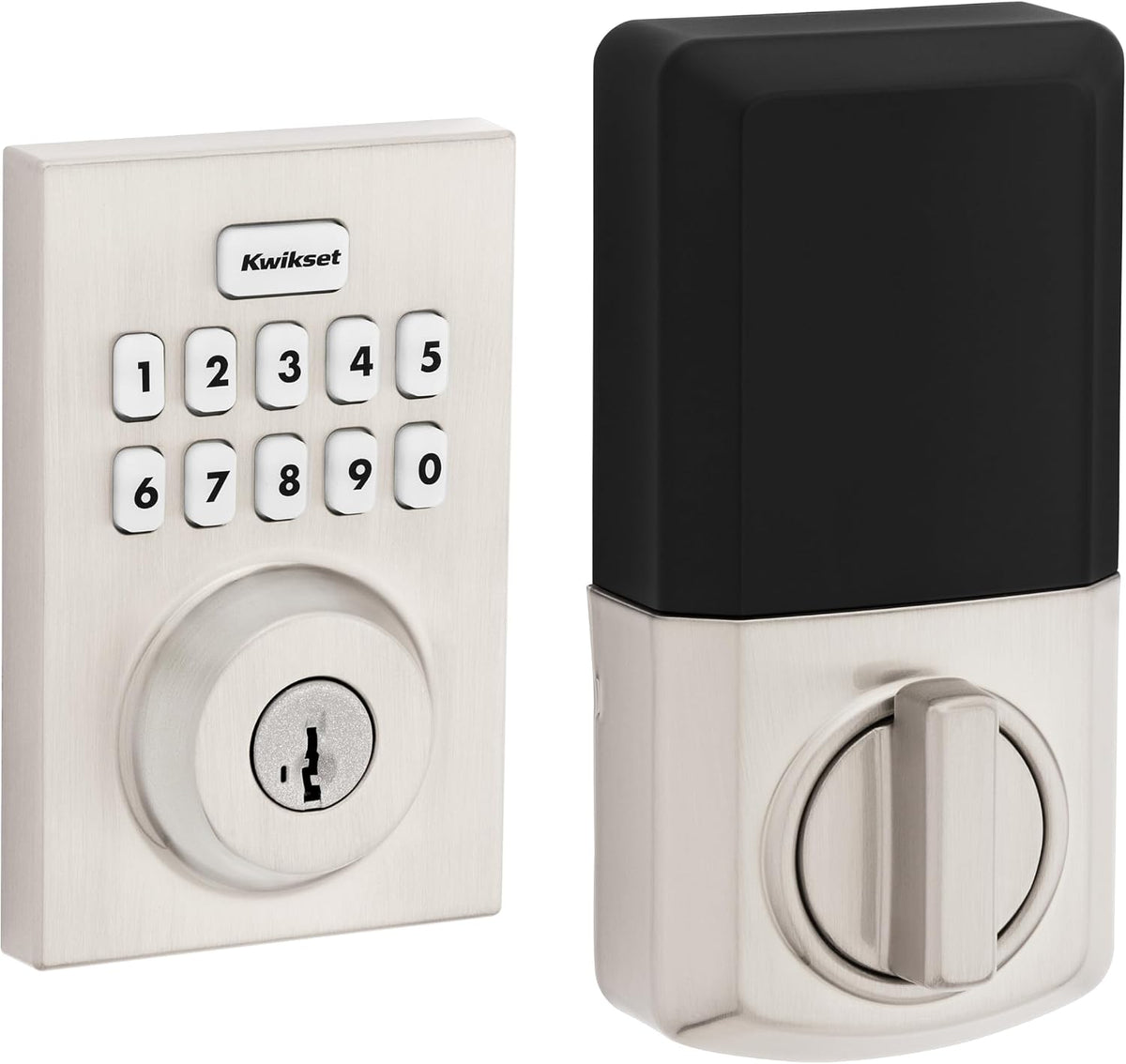 Kwikset Powerbolt 250 - Cerradura electrónica contemporánea de 10 b...