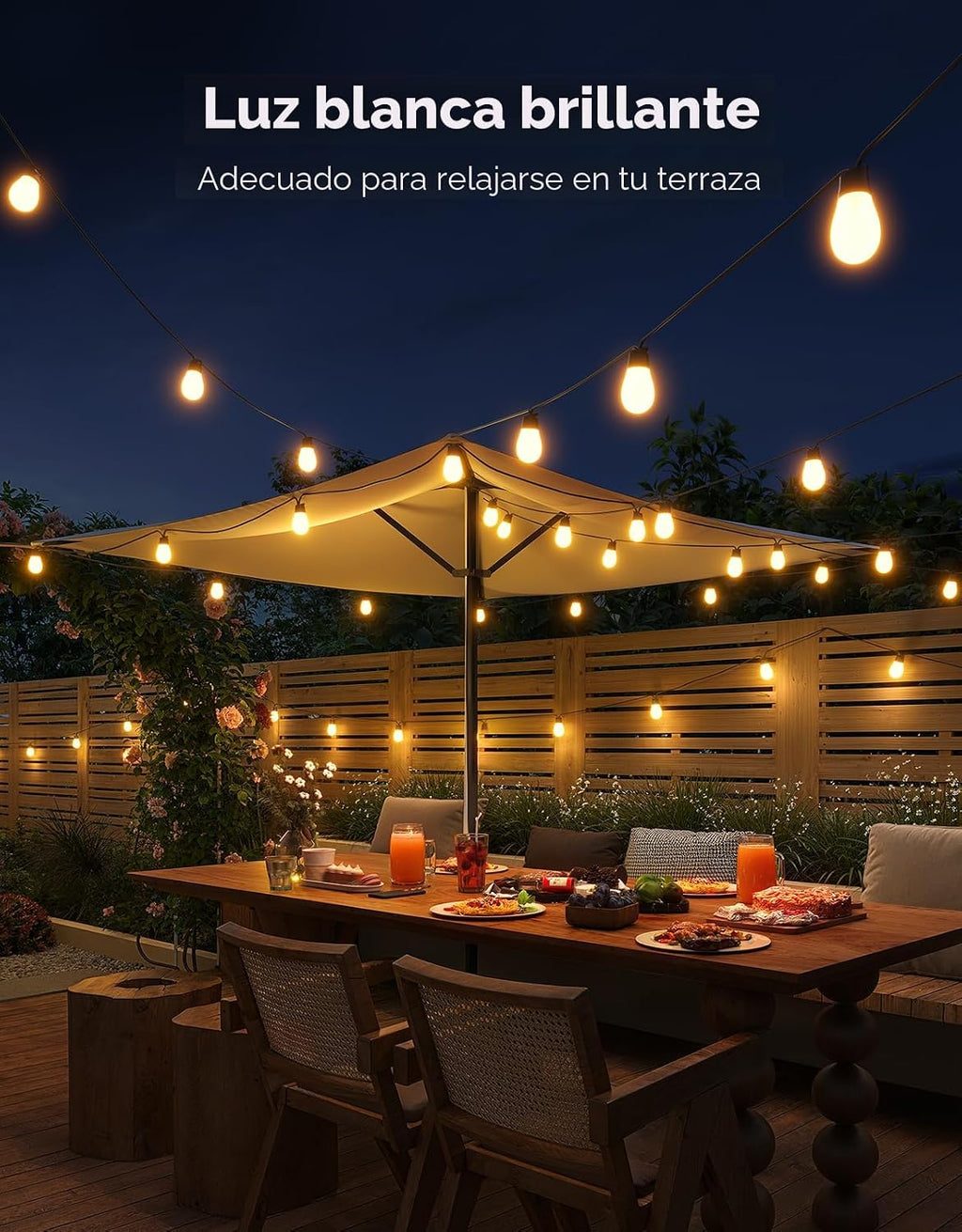 Govee Guirnalda de luces S14 para exteriores, luces inteligentes RG...