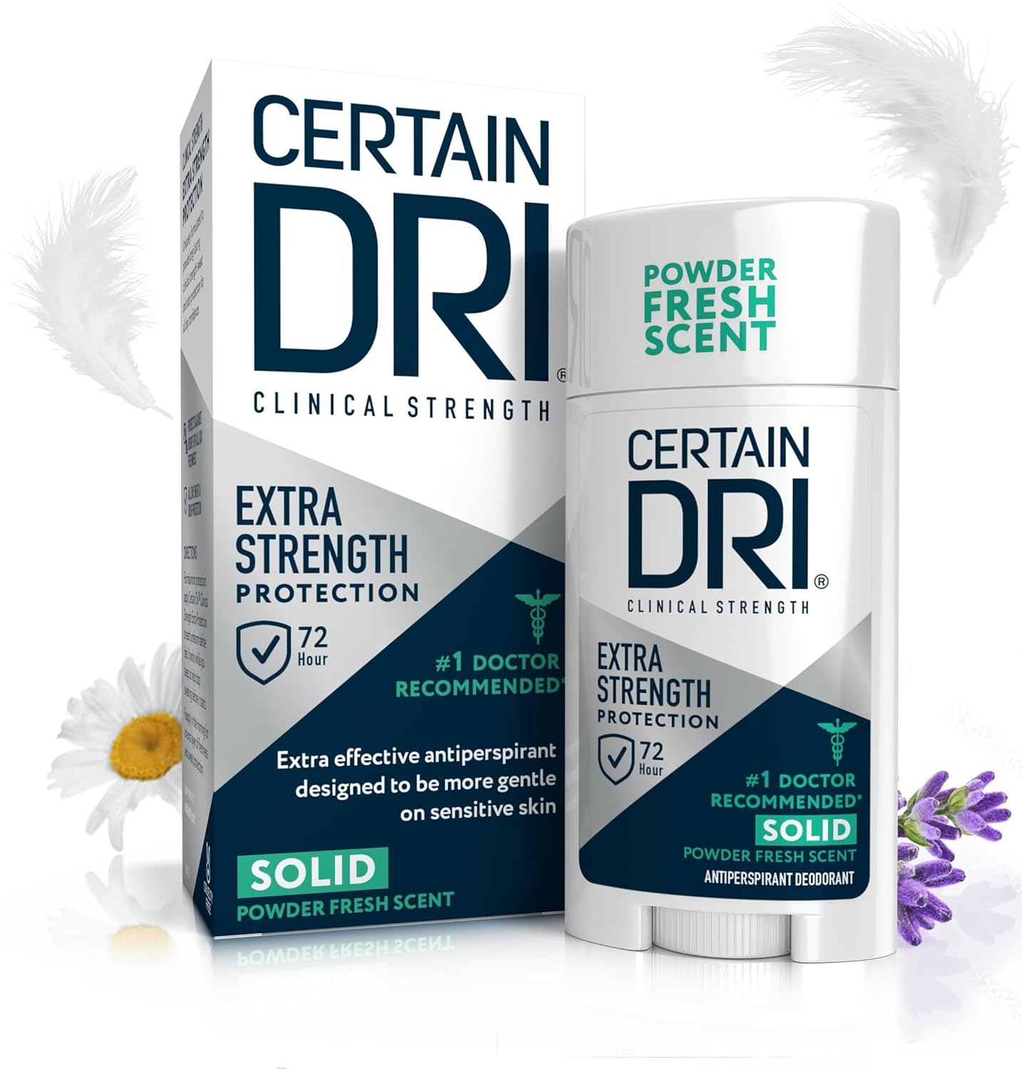 Certain Dri - Desodorante clínico antitranspirante fuerte para uso...