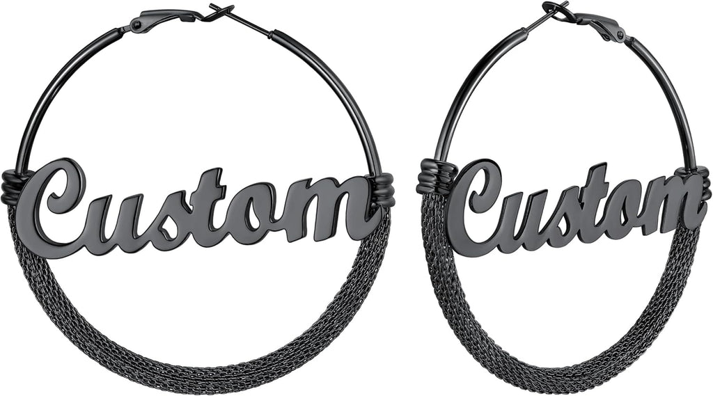 PROSTEEL 12\/16\/24\/32\/40 Pulgadas Aretes de Aro Gruesos para Muj...