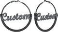 PROSTEEL 12\/16\/24\/32\/40 Pulgadas Aretes de Aro Gruesos para Muj...