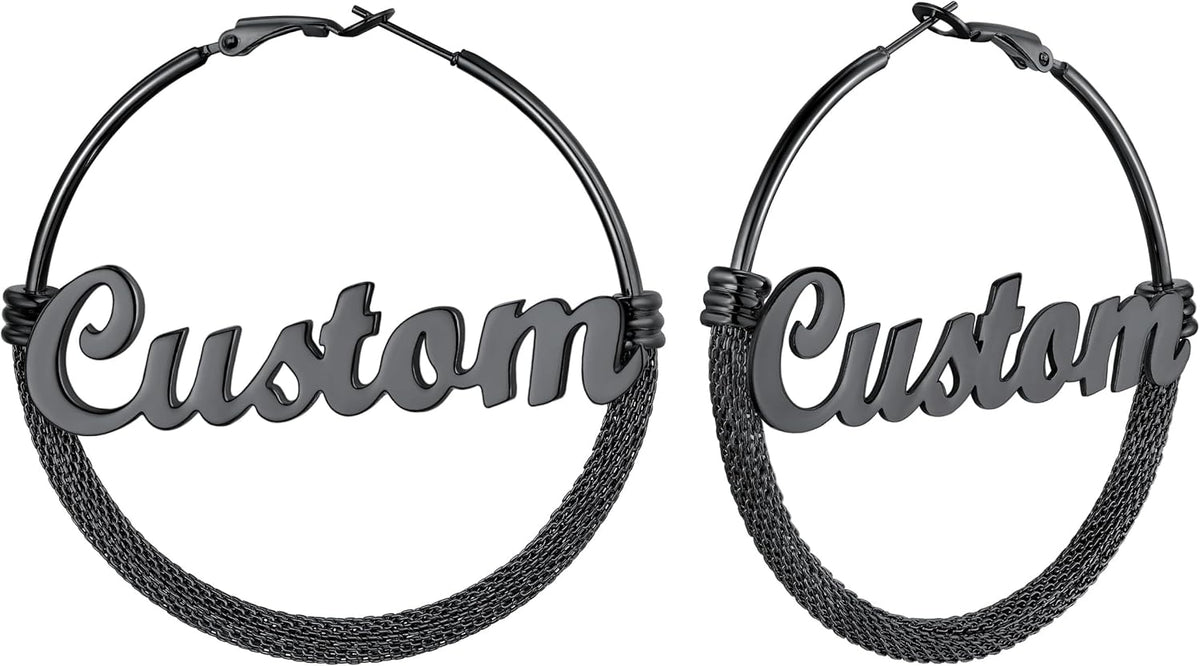 PROSTEEL 12\/16\/24\/32\/40 Pulgadas Aretes de Aro Gruesos para Muj...