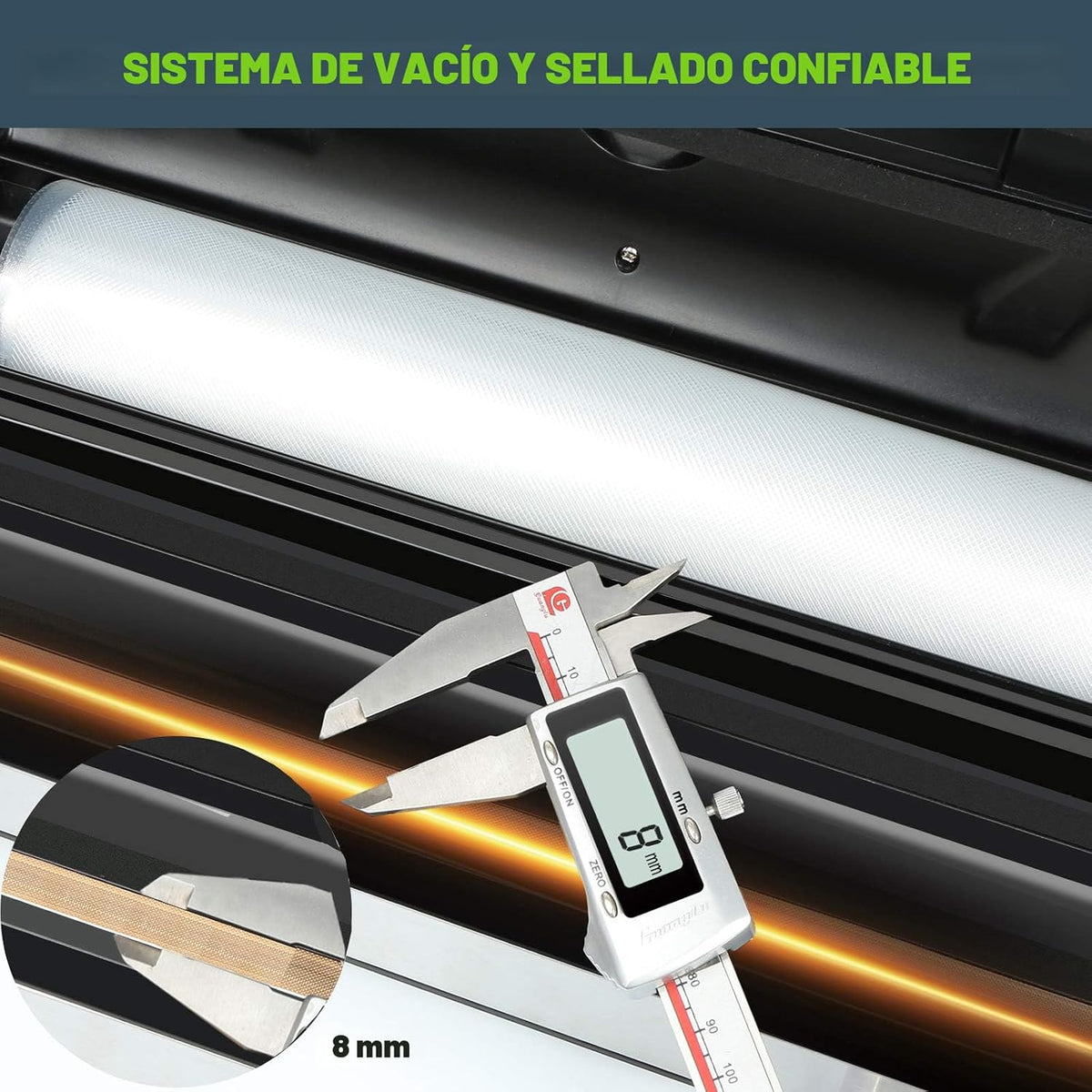 Potane Máquina de vacío de precisión, sellador de alimentos profesi...
