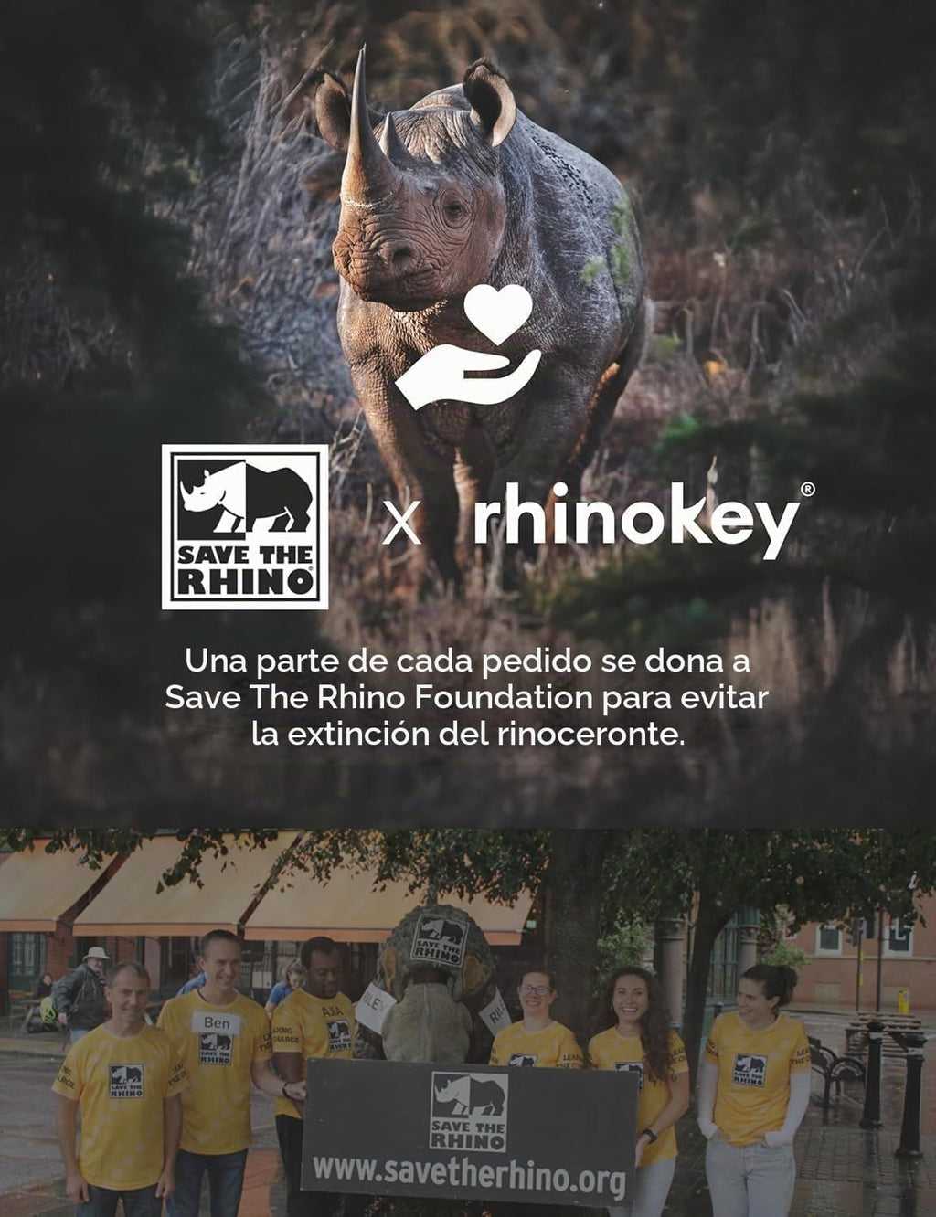 Rhinokey® Tarjeta de seguimiento de cartera, (solo Android) de 0.07...
