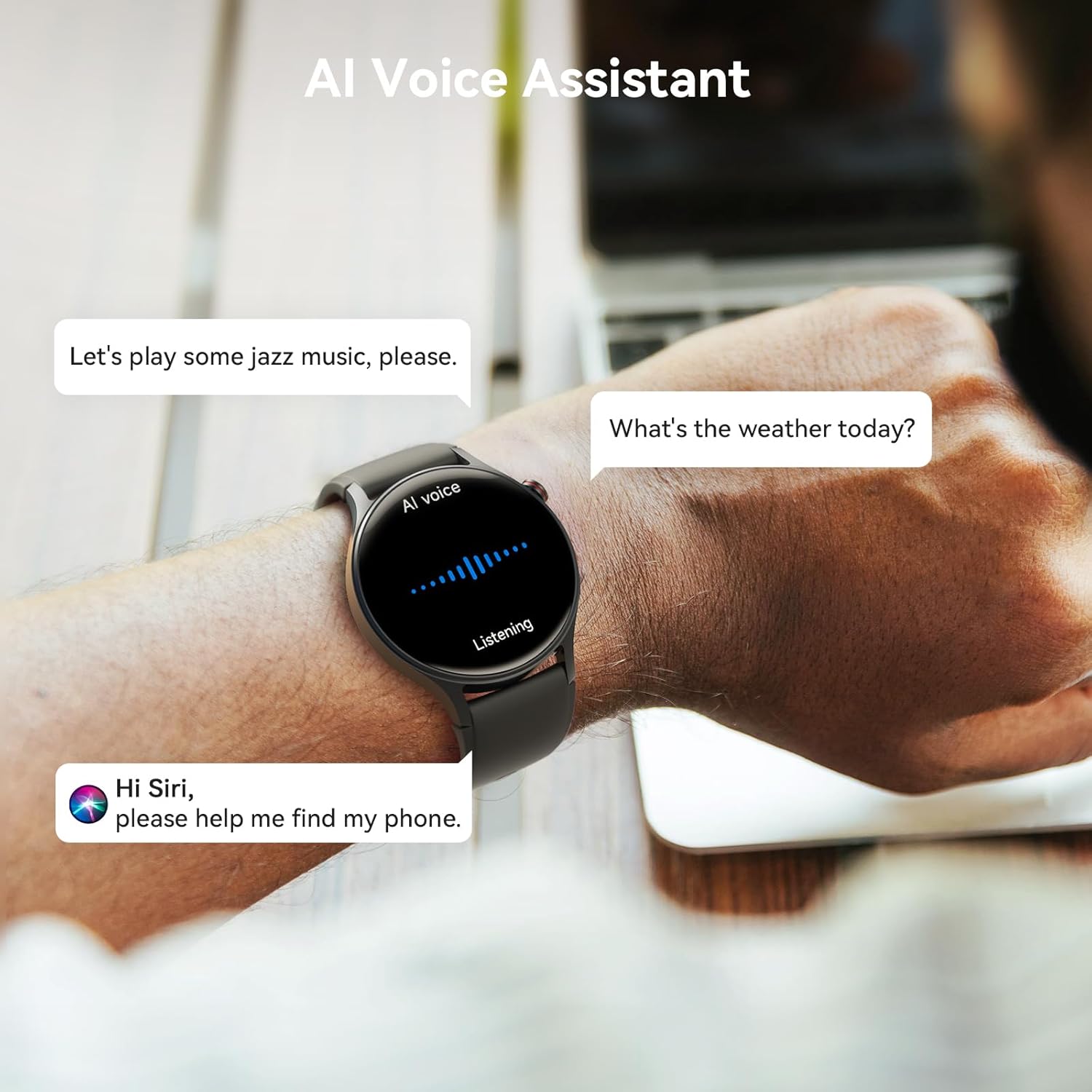 Reloj inteligente para hombres y mujeres, responder\/hacer llamadas...