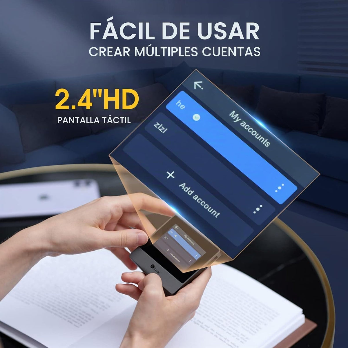 ELLIPAL Cartera criptográfica con espacio de aire, Titan Mini, 1000...