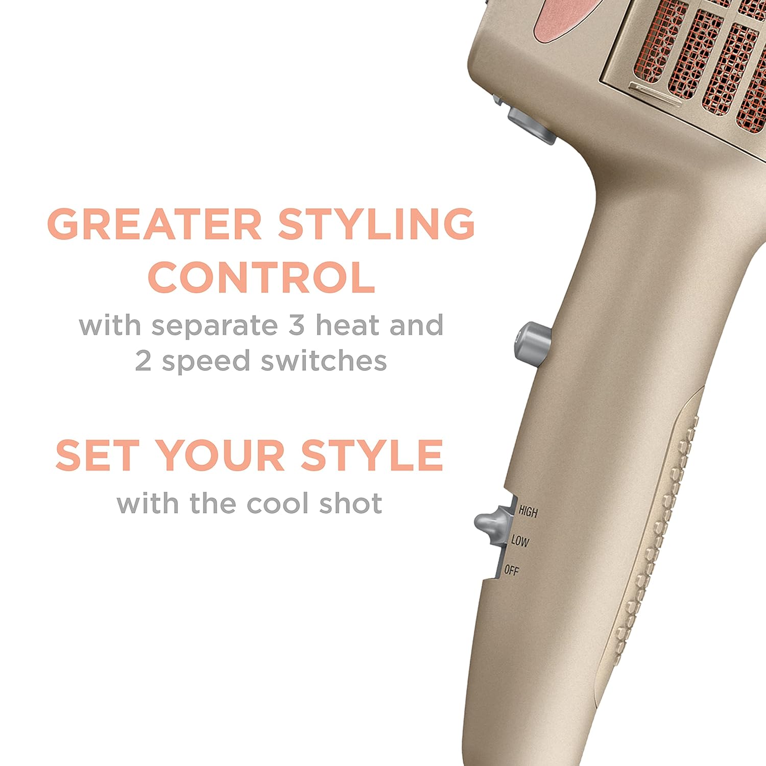 INFINITIPRO DE CONAIR - Secadora de cabello 4 en 1 sin encrespamien...