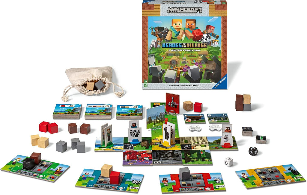 Ravensburger Minecraft Heroes of The Village | Juego de mesa cooper...