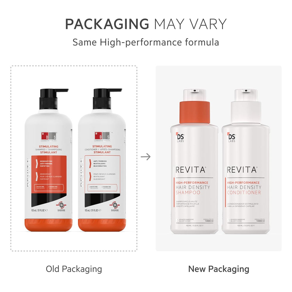 DS Labs Revita Kit de Champú y Acondicionador, 925 mL - Sistema de...