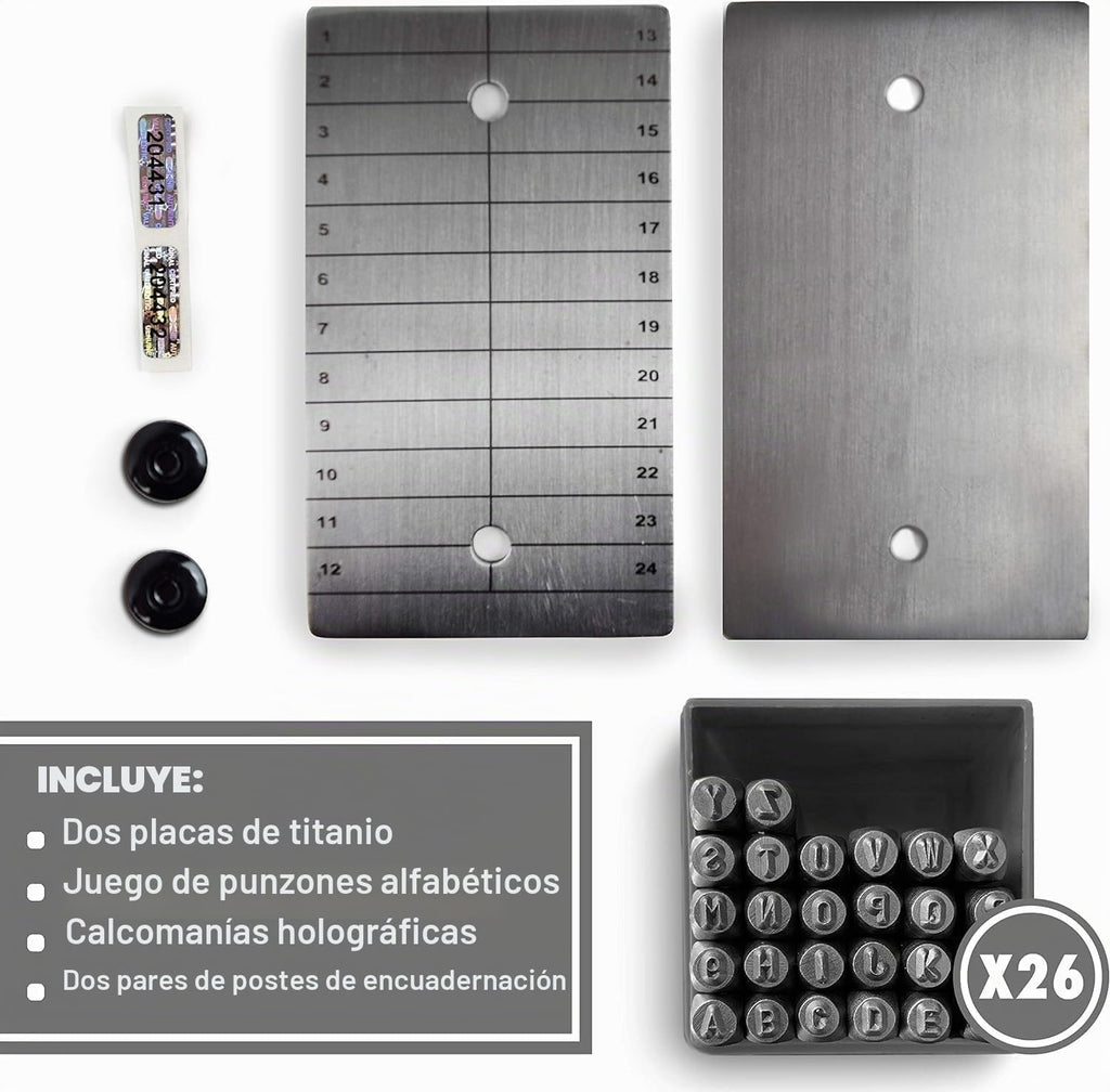 ColdTi - Placas de Titanio para Semillas de Bitcoin para Almacenami...