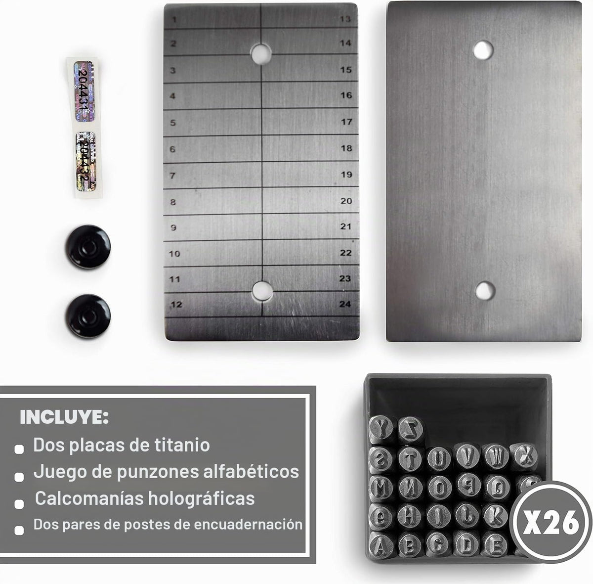 ColdTi - Placas de Titanio para Semillas de Bitcoin para Almacenami...