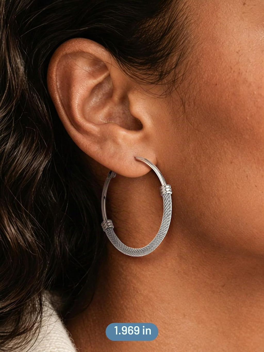 PROSTEEL 12\/16\/24\/32\/40 Pulgadas Aretes de Aro Gruesos para Muj...